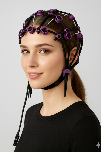 Free-Cap Peak Performance  Semidry 19-Kanal  Silber/Silber-Chlorid Ag/AgCl-Elektroden EEG-Haube